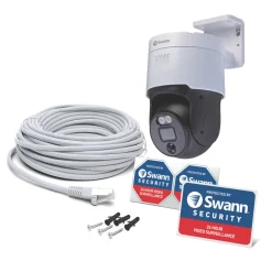 Swann Enforcer SWNHD-900PT-EU White Wired 4K Indoor & Outdoor Cylinder Add-On Camera For Swann NVR CCTV Kit