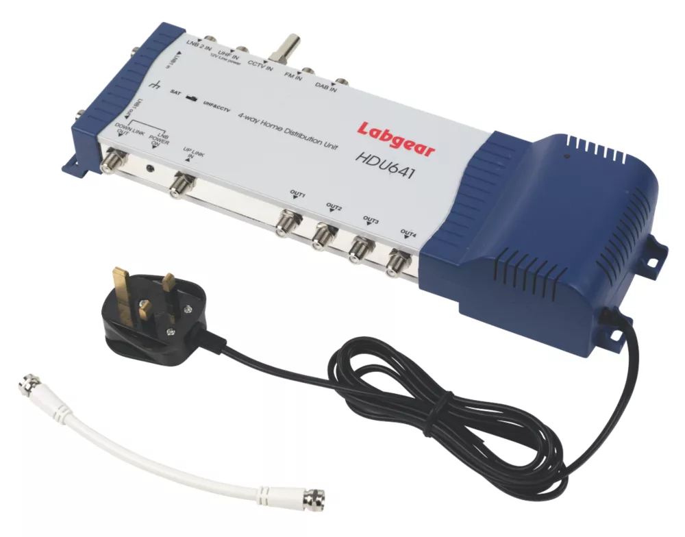 Labgear LDU604G/S 4-Way Home Distribution Unit 1 Labgear LDU604G/S 4-Way Home Distribution Unit