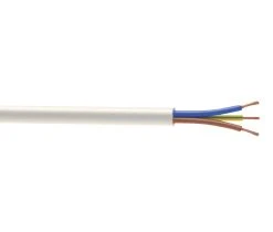 Time 2183Y White 3-Core 0.75mm² Flexible Cable 25m Drum