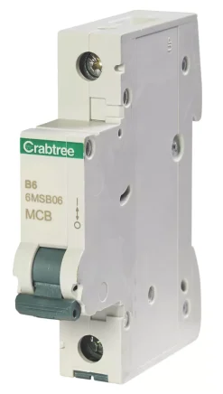 Crabtree Loadstar 6A SP Type B MCB