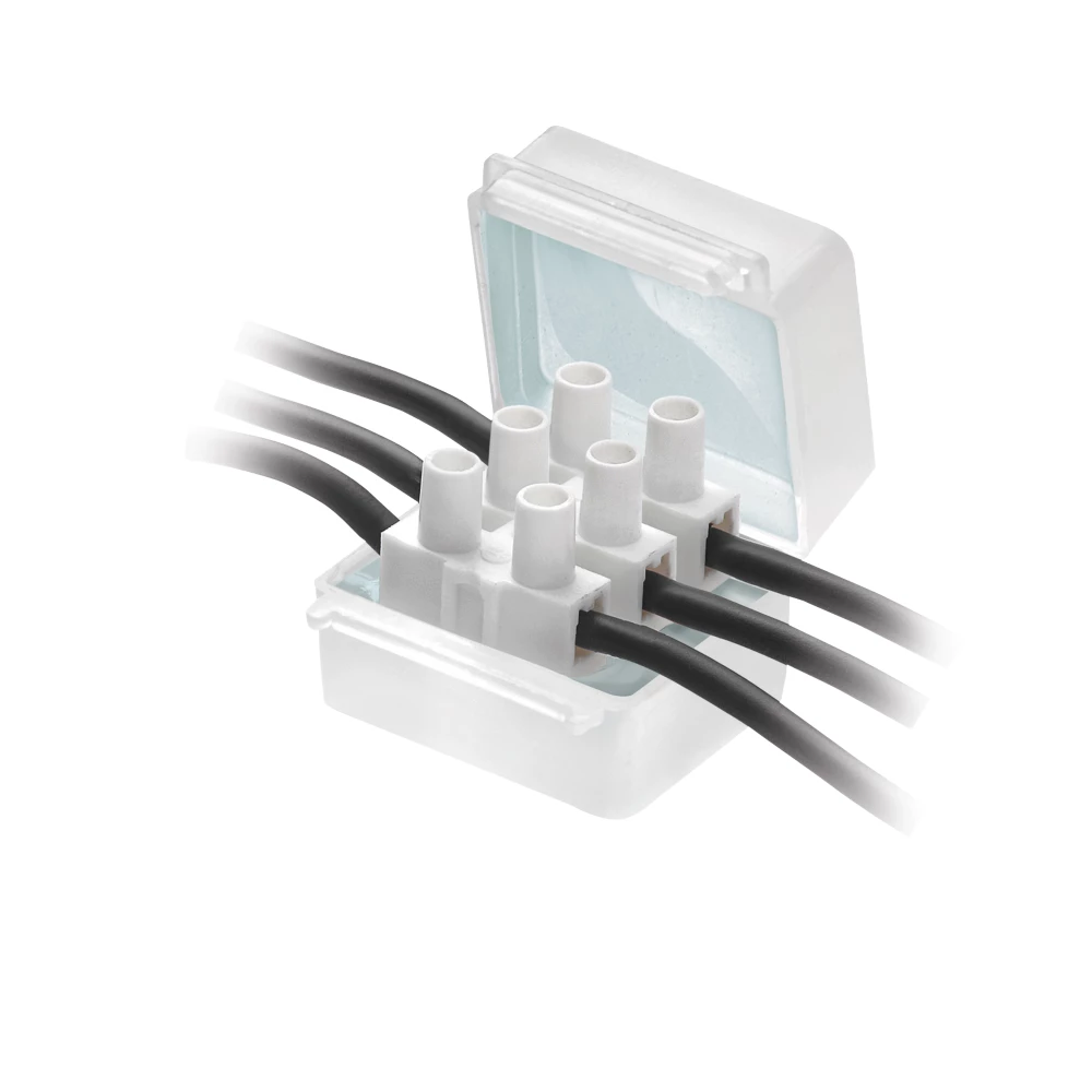 Raytech 2-Entry 3-Pole IPX8 Mini Gel Connector Cover Clear 2 Pack - Image 3