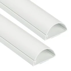 D Line D-Line PVC White TV Trunking 50mm X 25mm X 1.5m 2 Pack