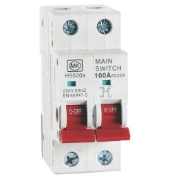 MK Sentry 100A DP Switch Disconnector