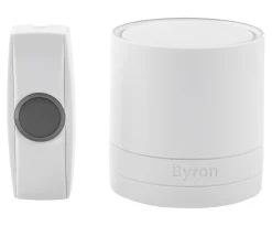 Byron Plug-In Wireless Door Chime Kit White