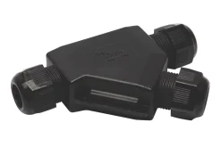 Raytech 3-Entry 3-Pole IP69K Gel-Filled Branch Cable Joint Black