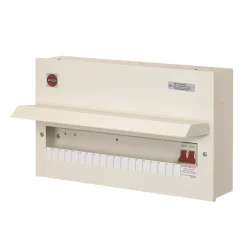 Wylex 21-Module 19-Way Part-Populated Main Switch Consumer Unit