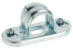 Deta Zinc-Plated Steel Spacer Bar Saddles 20mm 10 Pack