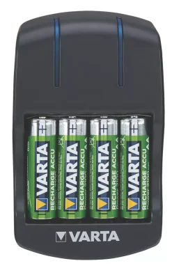 Varta Ready2Use AA Plug Charger W/ 4 X AA Batteries