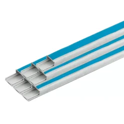 Tower PVC White Self-Adhesive Mini Trunking 12mm X 8mm X 3m 20 Pack