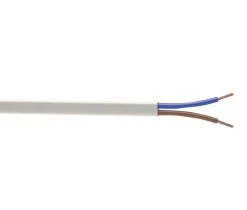 Time 2192Y White 2-Core 0.75mm² Flexible Cable 25m Drum