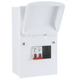 MK Sentry 4-Module 2-Way Part-Populated Garage Consumer Unit