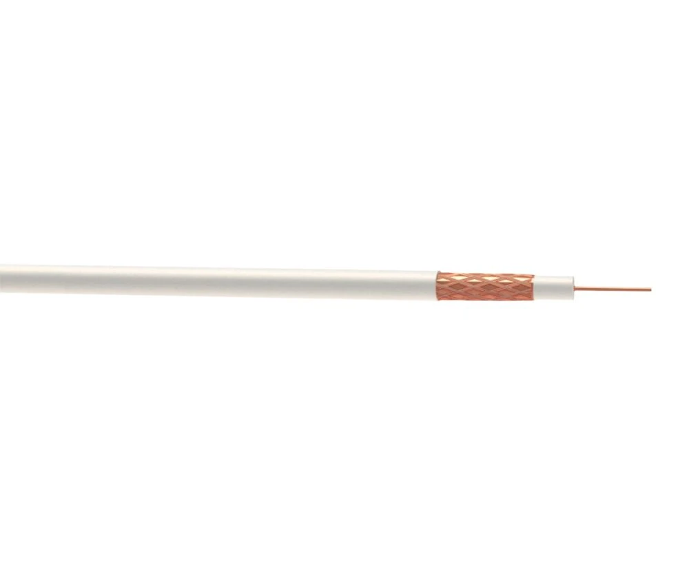 Time GT100 White 1-Core Round Coaxial Cable 25m Drum