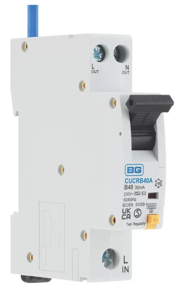 British General Fortress 40A 30mA SP & N Type B Compact RCBO