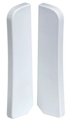 Tower Mini Skirting Trunking End Caps 100 X 25mm 2 Pack