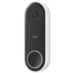 Google Nest Hello Wired Smart Video Doorbell Black