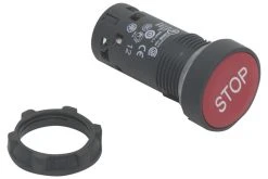 Schneider Electric XB7NA4234 Red Flush Push-Button Isolator Switch NC