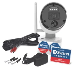 Swann SWNVW-500CAM-EU White Wired 1080p Indoor & Outdoor Bullet Add-On Camera For Swann Wi-Fi NVR CCTV Kit