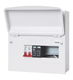 MK Sentry 8-Module 8-Way Part-Populated High Integrity SPD Enclosure Kit Consumer Unit With SPD