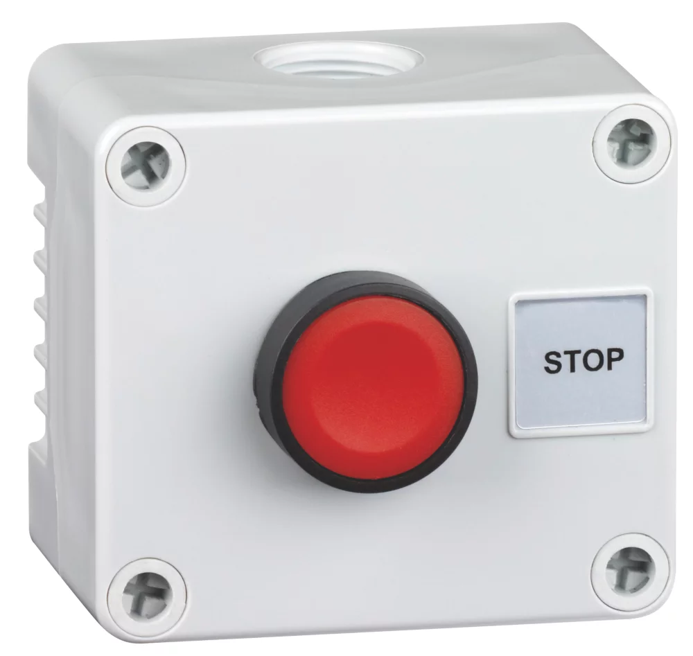 Hylec 1DE.01.04AG-SF Double Pole Flush Push-Button Isolator Switch NO/NC - Image 2