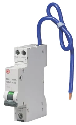 Wylex 20A 30mA DP Type C Mini RCBO