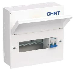 Chint NX3-10MS 10-Module 8-Way Part-Populated Main Switch Consumer Unit