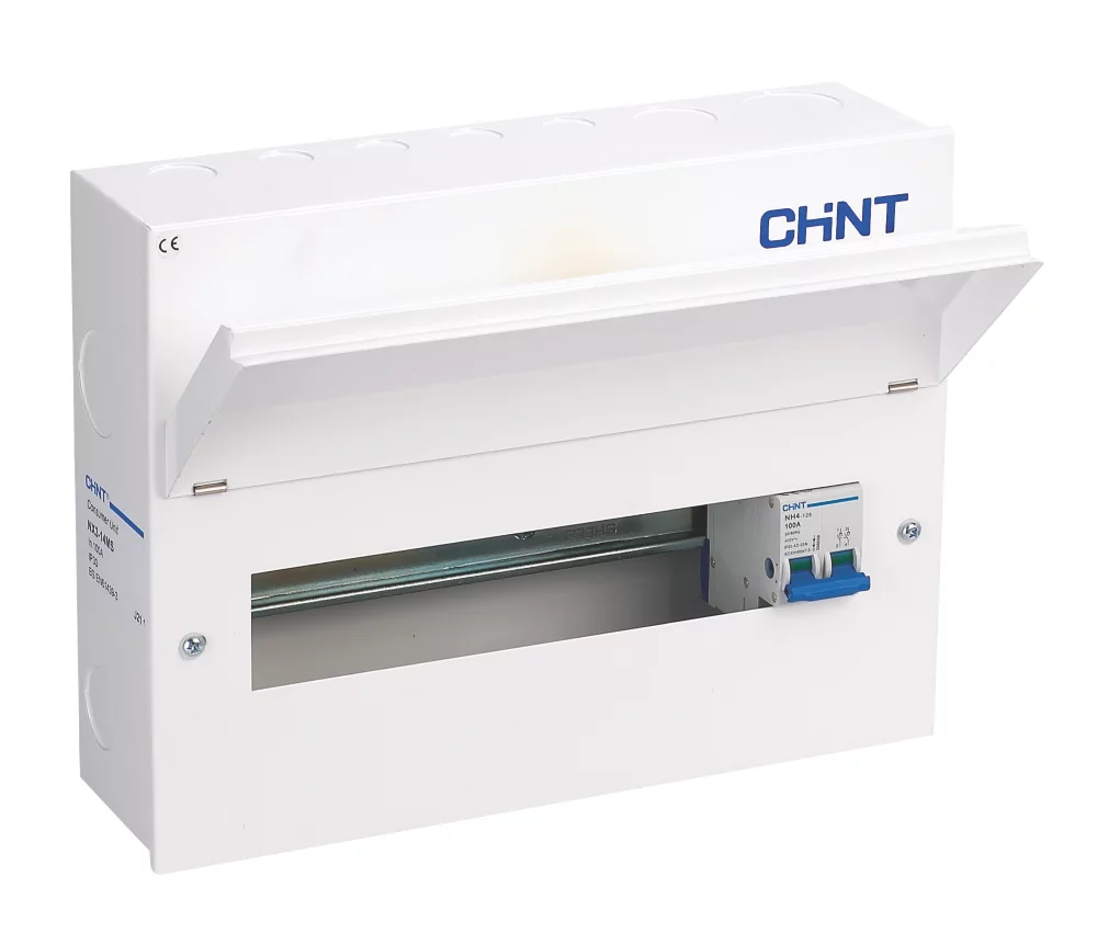 Chint NX3-14MS 14-Module 12-Way Part-Populated Main Switch Consumer Unit