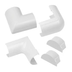 D Line D-Line ABS Plastic White Trunking Accessories 5 Pieces