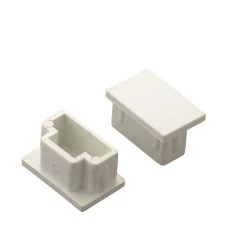 Tower Mini Trunking End Caps 25 X 16mm 2 Pack