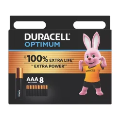 Duracell Optimum AAA Alkaline Batteries 8 Pack