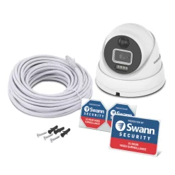 Swann Pro Enforcer SWNHD-1200D-EU White Wired 12MP Indoor & Outdoor Dome Add-On Camera For Swann NVR CCTV Kit