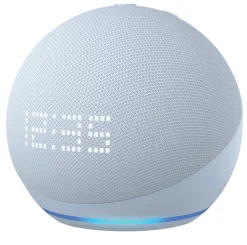 Amazon Echo Dot With Clock (5th Generation) Smart Assistant Cloud Blue