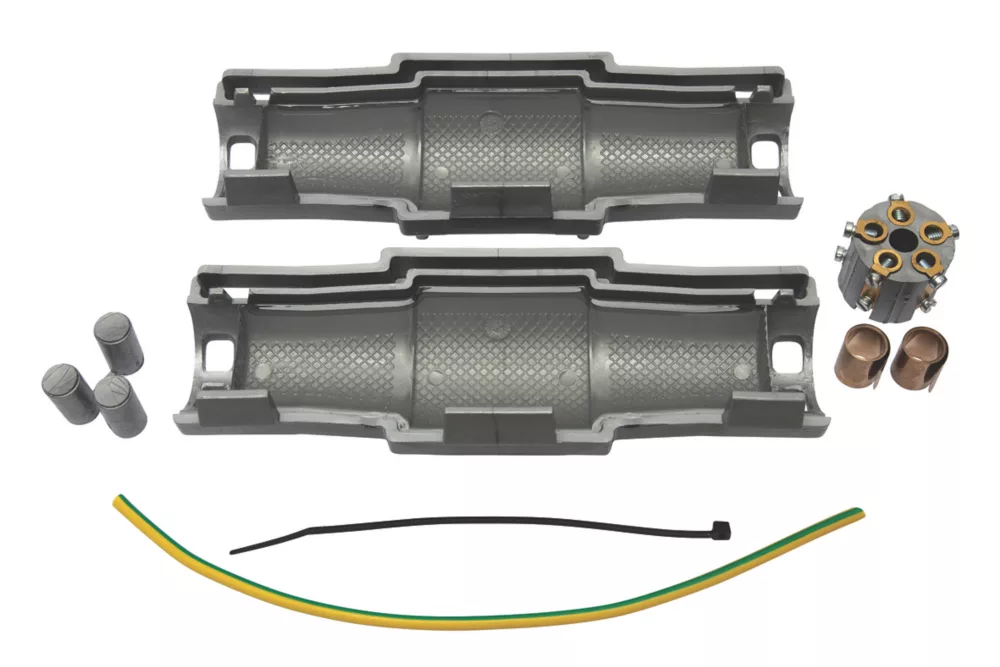 Raytech 2-Entry 5-Pole IPX8 Gel-Filled Joint For FLEX & SWA Cables Grey - Image 2