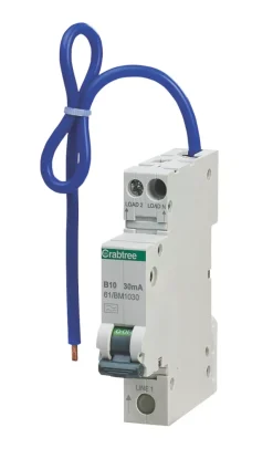 Crabtree Starbreaker 10A 30mA SP & N Type B Mini-RCBO