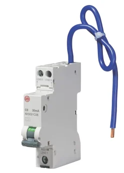 Wylex 6A 30mA DP Type C Mini RCBO