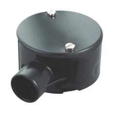 Tower 1 Way 20mm Terminal Box Black