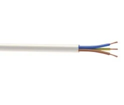 Time 2183Y White 3-Core 0.75mm² Flexible Cable 50m Drum