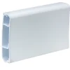 Tower PVC White Mini Skirting Trunking 100mm X 25mm X 3m 2 Pack