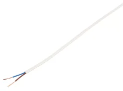 Time 2192Y White 2-Core 0.5mm² Flexible Cable 50m Drum