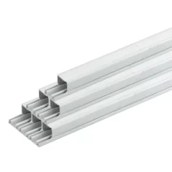 Tower UPVC White Maxi Trunking 16mm X 16mm X 3m 30 Pack