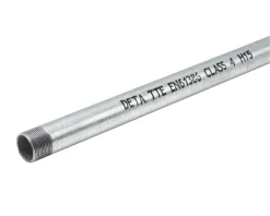 Deta Round Steel Galvanised Class 4 Conduit Tube 25mm X 3m