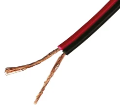 Time 2043Y Black/Red 2-Core 0.19mm² Speaker Cable 10m Coil
