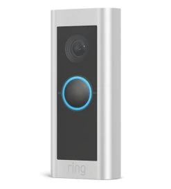 Ring By Amazon Ring Pro 2 Wired Plug-In Smart Video Doorbell Satin Nickel