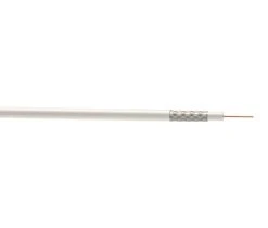 Time RG6 White 1-Core Round Coaxial Cable 50m Drum