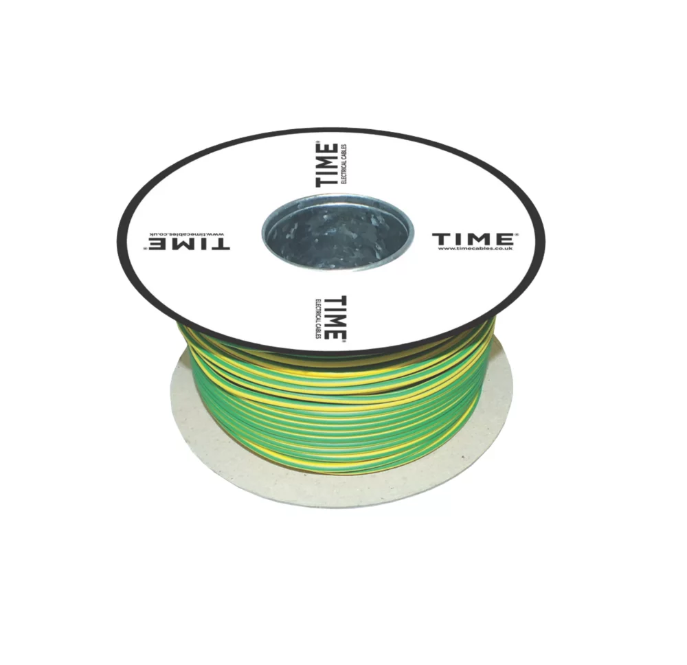 Time 6491X Green/Yellow 1-Core 16mm² Conduit Cable 25m Drum - Image 3