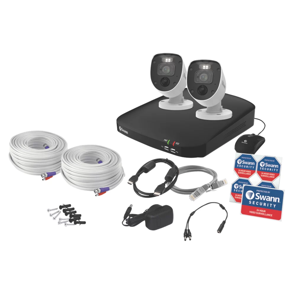 Swann SWDVK-446802-EU 1TB 4-Channel 1080p CCTV DVR Kit & 2 Indoor & Outdoor Cameras - Image 2