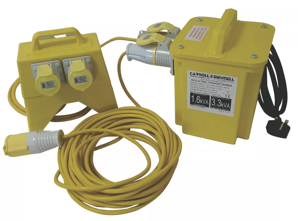 Carroll And Meynell Transformers Carroll & Meynell 3kVA Intermittent Transformer Distribution Kit 230V/110V 1 Carroll And Meynell Transformers Carroll & Meynell 3kVA Intermittent Transformer Distribution Kit 230V/110V