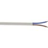 Time 2192Y White 2-Core 0.75mm² Flexible Cable 10m Coil
