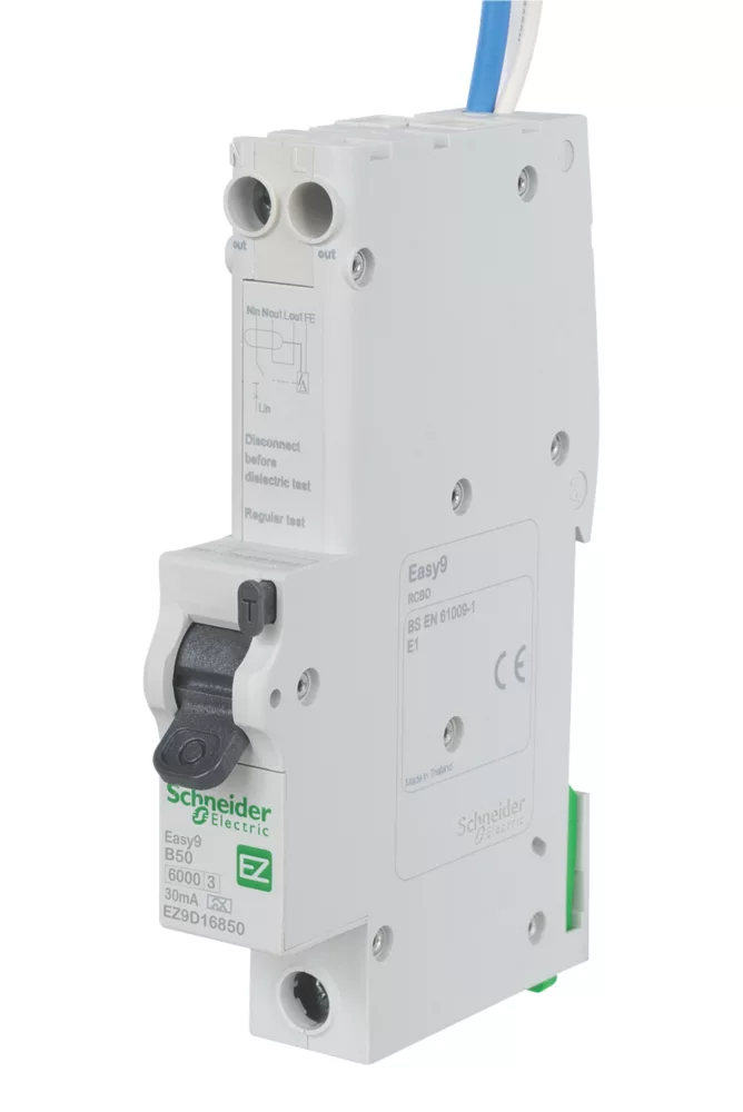 Schneider Electric Easy9 50A 30mA SP Type B RCBO