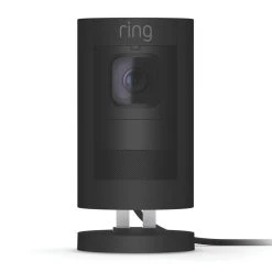 Ring By Amazon Ring 8SS1E8-BEU0 Mains Or Battery-Powered Black Wired 1080p Indoor & Outdoor Cylinder Wired Camera