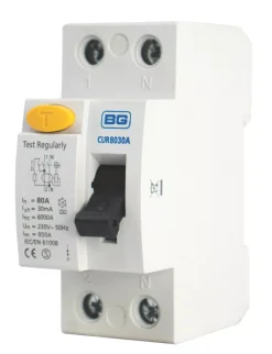 British General Fortress 80A 30mA DP Type A RCD